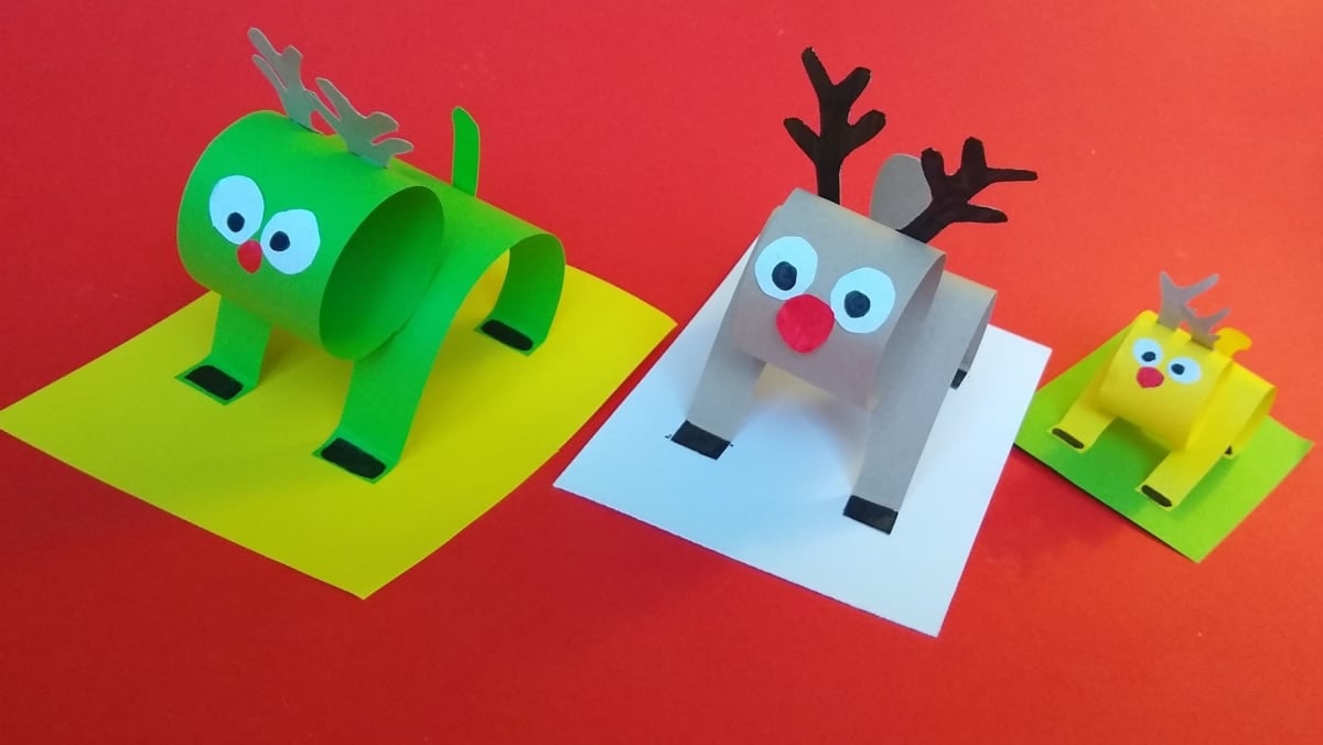 Create At Home: 3D Reindeer